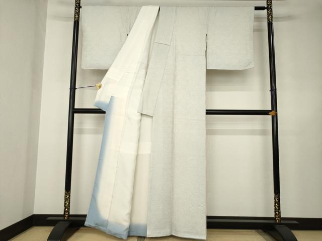 平和屋着物●大変加工の良い総絞り小紋　正絹　逸品　AABJ6560ck