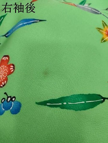 平和屋着物●上質な小紋　花鳥文　正絹　逸品　AABJ6563cs