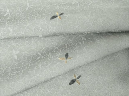 平和屋着物●上質な小紋　舞花文　金糸　そごう扱い　正絹　逸品　AABJ6565cs