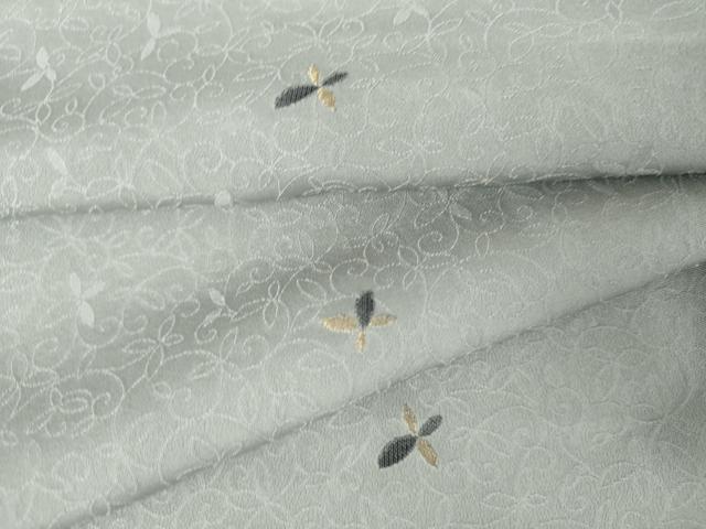 平和屋着物●上質な小紋　舞花文　金糸　そごう扱い　正絹　逸品　AABJ6565cs
