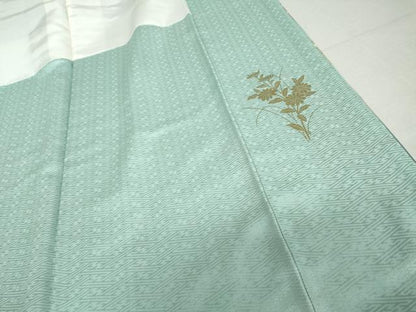 平和屋着物●訪問着　蔓帯花丸文　暈し染め　金彩　正絹　逸品　AABJ6576cs