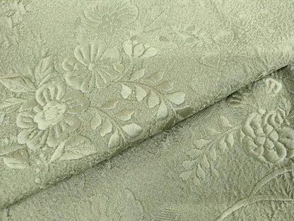 平和屋着物●無地絵羽訪問着　辻が花　総刺繍　薄青色地　正絹　逸品　AABJ6577cs