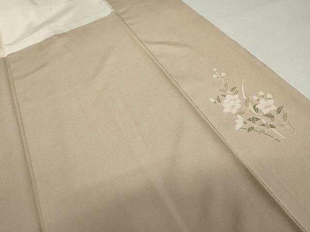 平和屋着物●訪問着　友禅　枝花文　暈し染め　正絹　逸品　AABJ6579cs