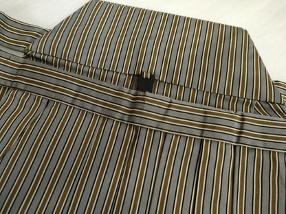 平和屋着物●男性　馬乗り袴　縞　正絹　逸品　AABJ6583cs