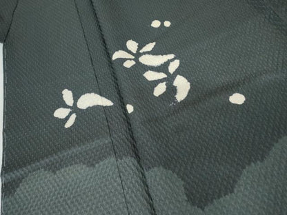 平和屋着物●訪問着　絞り　草花文　金銀彩　正絹　逸品　未使用　AABJ6591cs