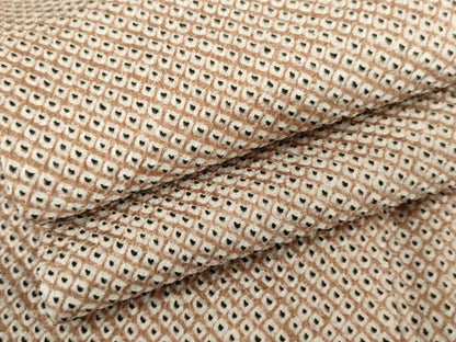 平和屋着物●大変加工の良い総絞り小紋　正絹　逸品　AABJ6592cs