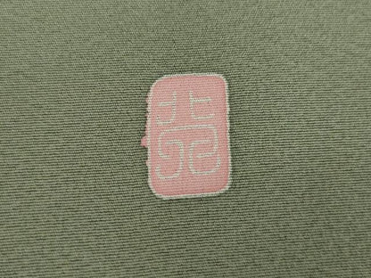 平和屋着物●訪問着　友禅　作家物　芝花文　正絹　逸品　AABJ6599cs