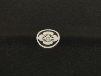 平和屋着物●豪華黒留袖　友禅　童子花文　正絹　逸品　AABJ6604cs