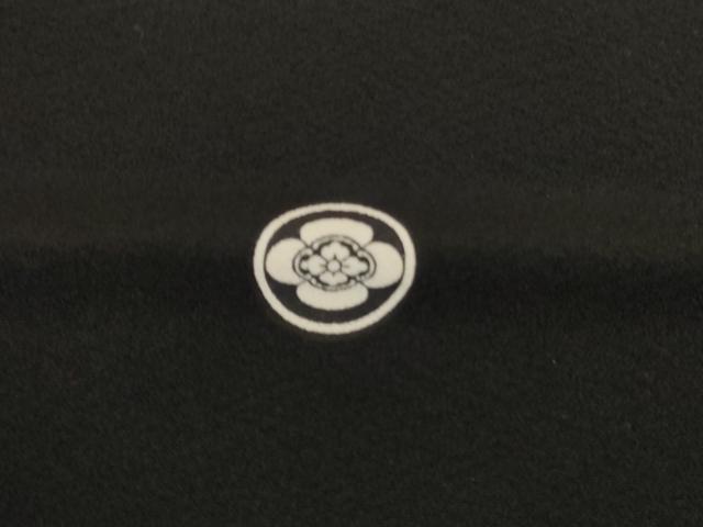 平和屋着物●豪華黒留袖　友禅　童子花文　正絹　逸品　AABJ6604cs