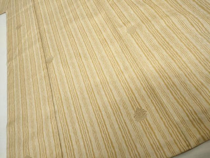 平和屋着物●お召　名物裂　金糸　正絹　逸品　AABJ6605cs