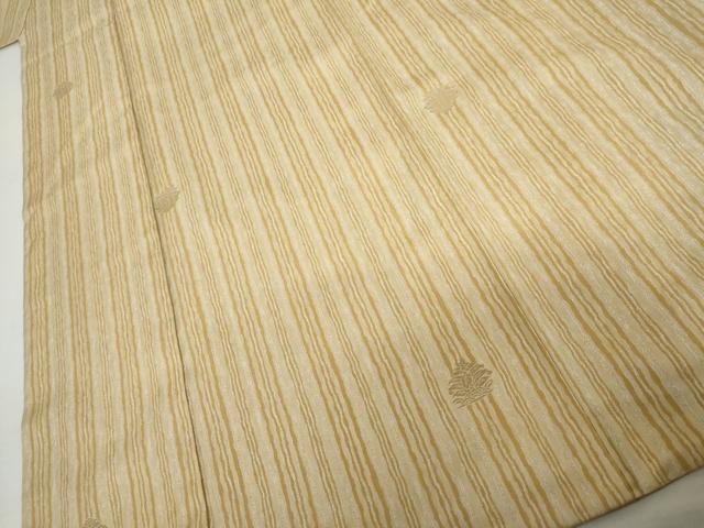 平和屋着物●お召　名物裂　金糸　正絹　逸品　AABJ6605cs