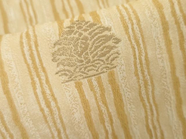 平和屋着物●お召　名物裂　金糸　正絹　逸品　AABJ6605cs
