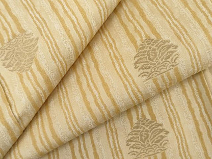 平和屋着物●お召　名物裂　金糸　正絹　逸品　AABJ6605cs