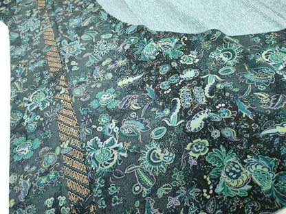 平和屋着物●訪問着　更紗花文　正絹　逸品　AABJ6607cs