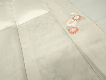 平和屋着物●訪問着　刺繍　枝花文　暈し染め　金彩　正絹　逸品　AABJ6615cs