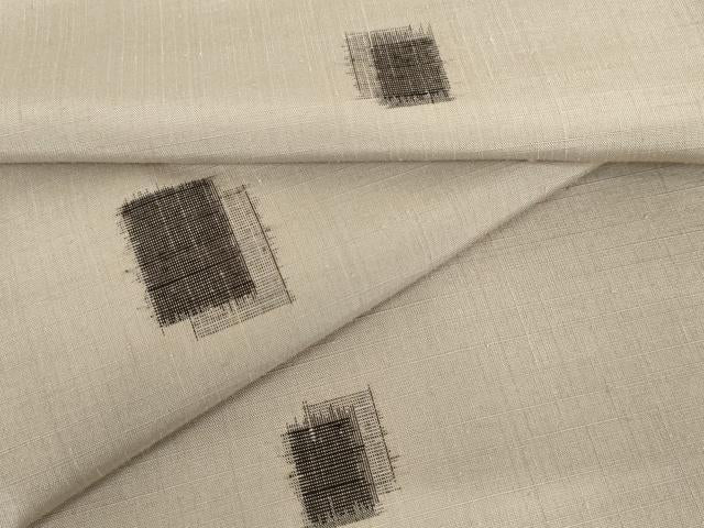 平和屋着物●上質な紬　色紙重ね文　正絹　逸品　AABJ6616cs