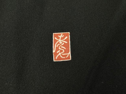 平和屋着物●豪華黒留袖　友禅　作家物　鳳凰花丸文　金彩　仮絵羽　正絹　逸品　未使用　AABJ6624cs