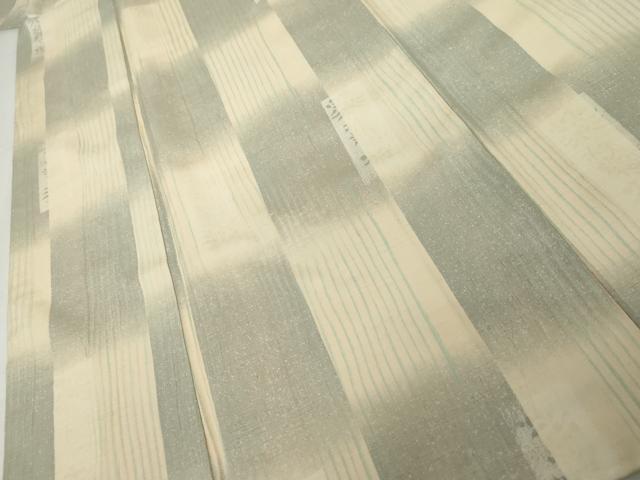 平和屋着物●上質な紬　市松文様　正絹　逸品　AABJ6626cs
