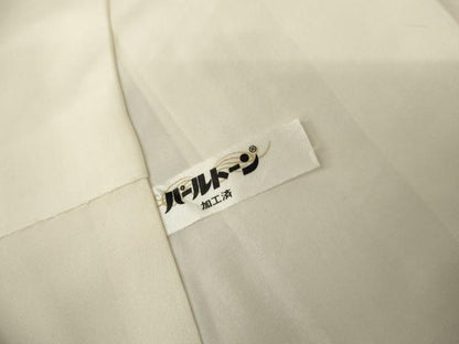 平和屋着物●上質な紬　市松文様　正絹　逸品　AABJ6626cs