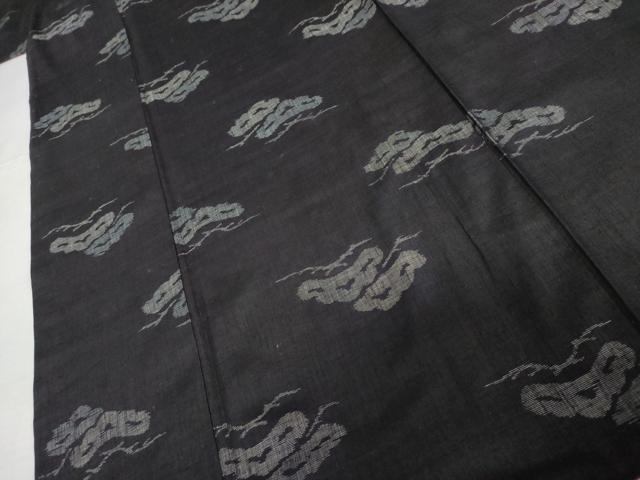 平和屋着物●上質な紬　松　正絹　逸品　AABJ6638cs