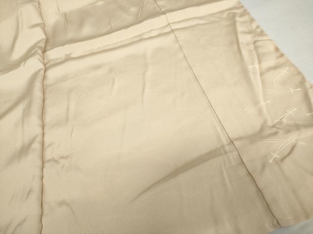 平和屋着物●訪問着　駒刺繍　飛鶴松竹梅丸文　金銀彩　仮絵羽　正絹　逸品　未使用　AABJ6649cs