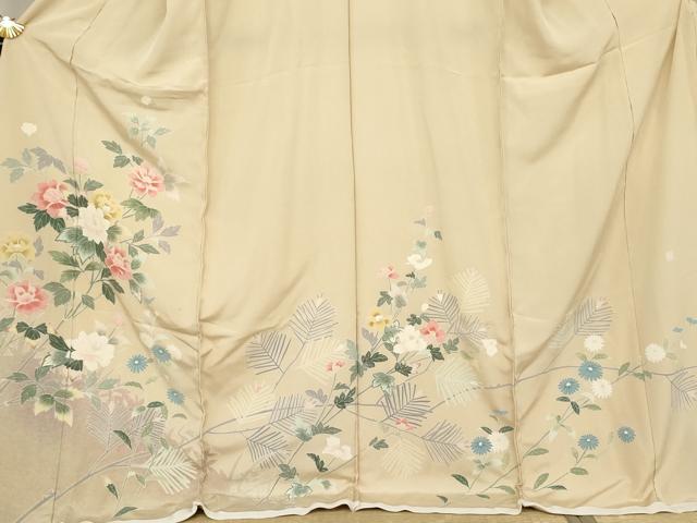 平和屋着物●訪問着　友禅　作家物　浜松文　丹後ちりめん　仮絵羽　正絹　逸品　未使用　AABJ6651cs