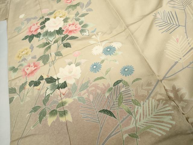 平和屋着物●訪問着　友禅　作家物　浜松文　丹後ちりめん　仮絵羽　正絹　逸品　未使用　AABJ6651cs