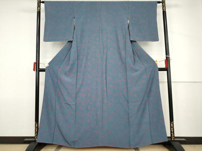 平和屋着物●上質な小紋　花鼓文　正絹　逸品　AABJ6658cs