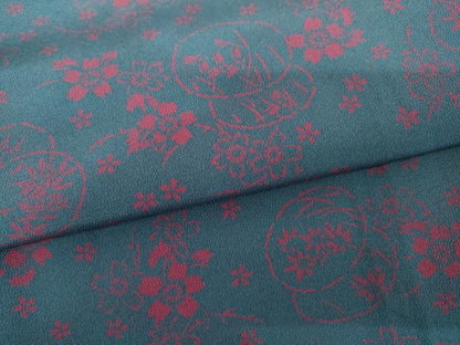 平和屋着物●上質な小紋　花鼓文　正絹　逸品　AABJ6658cs