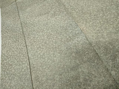 平和屋着物●上質な小紋　辻が花　霞斜縞　暈し染め　丹後ちりめん　反端付き　正絹　逸品　AABJ6668cs