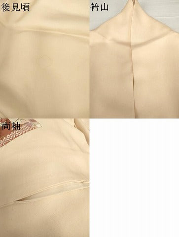 平和屋着物●訪問着　扇面吉祥花文　金彩　正絹　逸品　AABJ6672cs