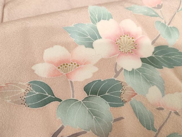 平和屋着物●訪問着　友禅　枝花文　暈し染め　正絹　逸品　AABJ6682cs