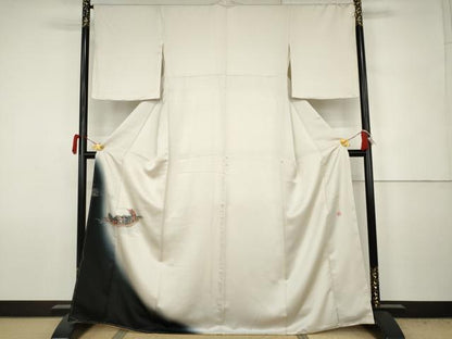 平和屋着物●色留訪問着　作家物　画狂人北斎筆　暈し染め　正絹　逸品　AABJ6684cs