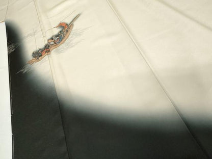 平和屋着物●色留訪問着　作家物　画狂人北斎筆　暈し染め　正絹　逸品　AABJ6684cs