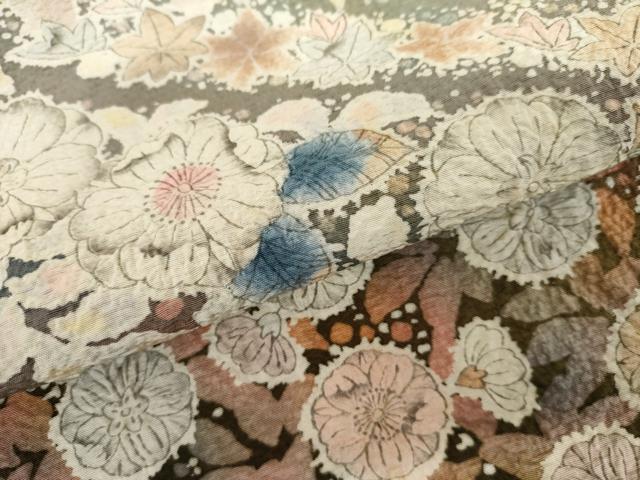 平和屋着物●訪問着　作家物　辻が花　絞り　暈し染め　正絹　逸品　AABJ6697cs