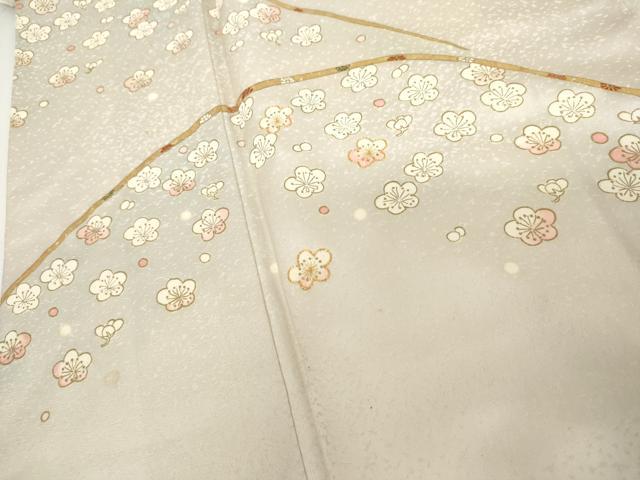 平和屋着物●銀座きしや　訪問着　駒刺繍　梅　暈し染め　金彩　正絹　逸品　AABJ6701cs