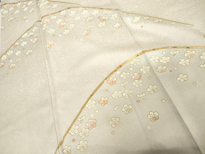 平和屋着物●銀座きしや　訪問着　駒刺繍　梅　暈し染め　金彩　正絹　逸品　AABJ6701cs