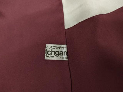 平和屋着物●上質な色無地　紋意匠　梅紫色　正絹　逸品　AABJ6707cs