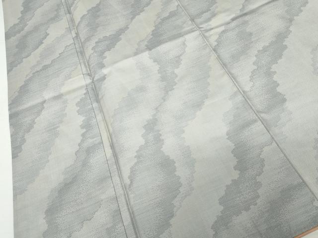 平和屋着物●本場大島紬　白大島　カタス9マルキ　霞文　正絹　逸品　AABJ6711cs
