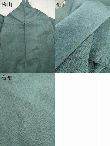 平和屋着物●訪問着　雪輪重ね文　暈し染め　金彩　鬼しぼ縮緬　正絹　逸品　AABJ6713cs