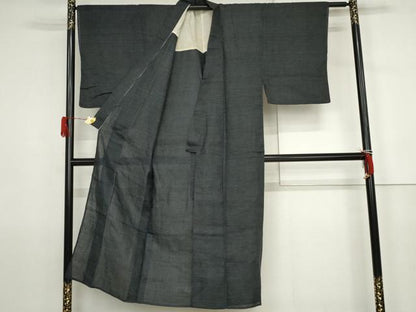 平和屋着物＊夏物　男性　上布　十字絣　麻　逸品　AABJ6715cs