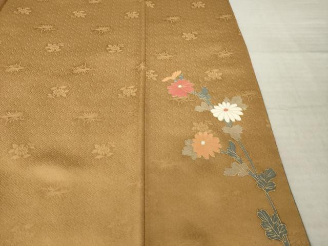 平和屋着物●訪問着　草花文　暈し染め　金彩　正絹　逸品　AABJ6738ck