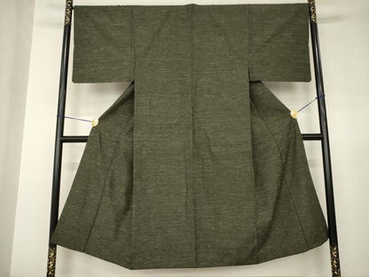 平和屋着物●男性　紬　霞文　正絹　逸品　AABJ6751ck