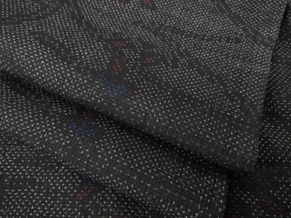 平和屋着物●結城紬　枝蕾　三越扱い　正絹　逸品　AABJ6753ck