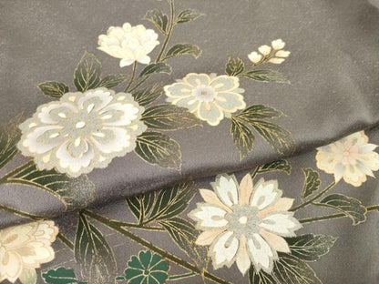 平和屋着物●訪問着　枝花文　金彩　仮絵羽　正絹　逸品　未使用　AABJ6760ck