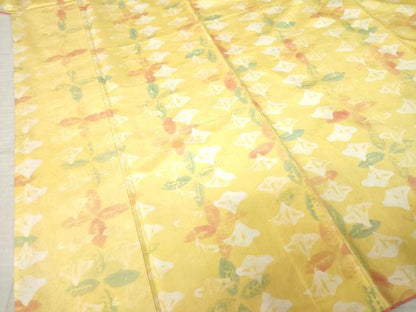 平和屋着物●本場大島紬　染大島　絞り　ろうけつ染　幾何学文様　正絹　逸品　AABJ6763ck