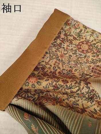 平和屋着物●訪問着　流水更紗花文　暈し染め　正絹　逸品　AABJ6765ck