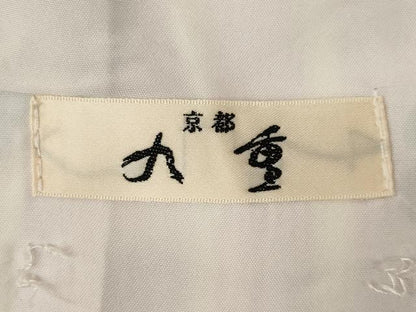 平和屋着物●小振袖　二尺袖　枝梅文　洗える着物　AABJ6779ck