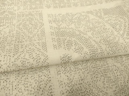 平和屋着物●上質な紬　洋花文　正絹　逸品　AABJ6782ck