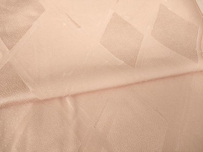 平和屋着物●上質な色無地　菱地紋　ときがら茶色　大丸扱い　正絹　逸品　AABJ6783ck